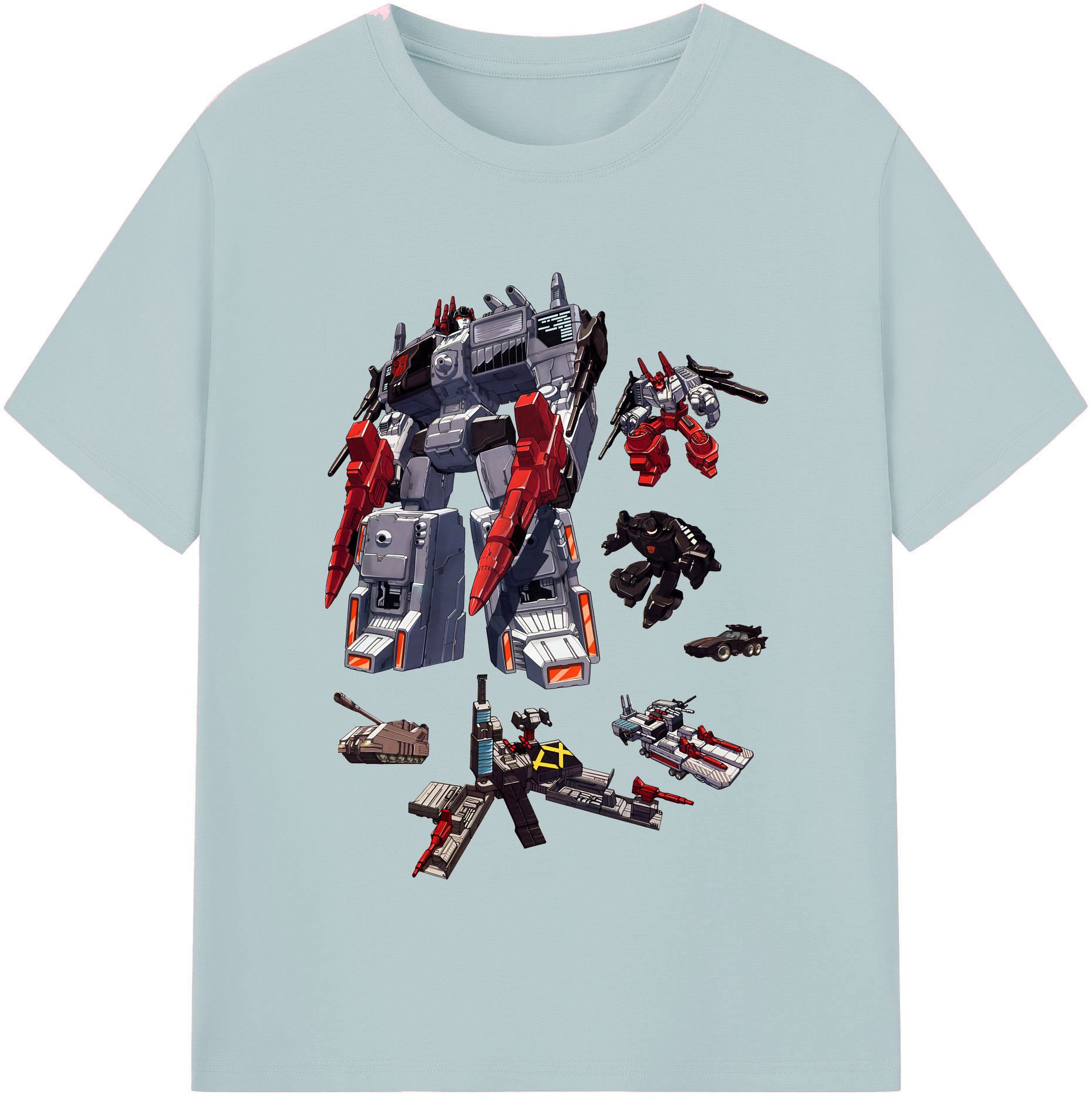 （画像用） Transformers トランスフォーマー 綿100％半袖Tシャツ（フロントプリント）